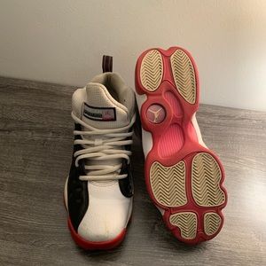 Jordan Jumpman Team II Basketball Shoes Black Pink red 820276-016